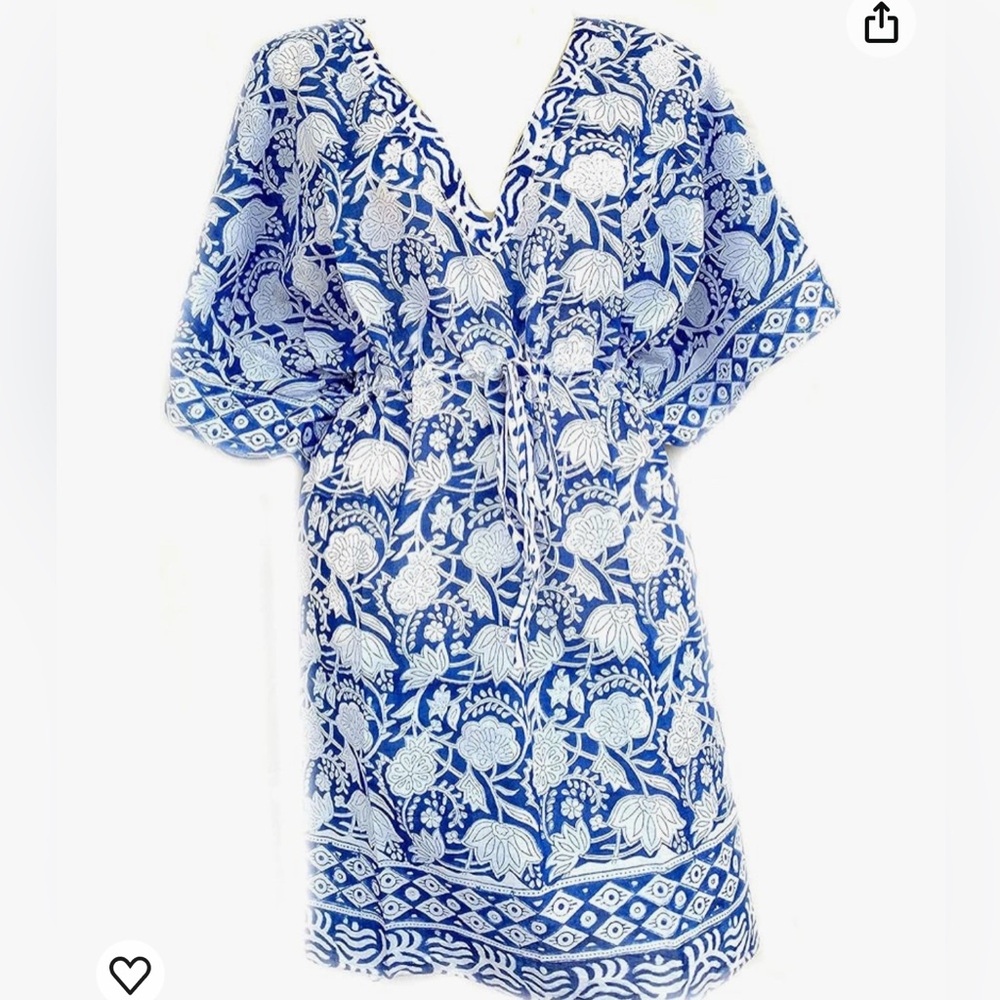 Beautiful blue Beach cover up